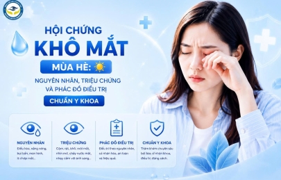 HỘI CHỨNG KHÔ MẮT MÙA HÈ: NGUYÊN NHÂN, TRIỆU CHỨNG VÀ PHÁC ĐỒ ĐIỀU TRỊ CHUẨN Y KHOA
