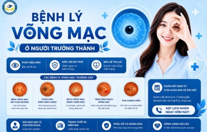BỆNH LÝ VÕNG MẠC Ở NGƯỜI TRƯỞNG THÀNH: TÁC NHÂN GÂY MÙ LÒA ÂM THẦM VÀ CÁCH PHÒNG NGỪA