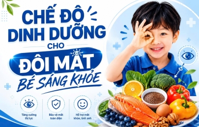 CHẾ ĐỘ DINH DƯỠNG CHO ĐÔI MẮT BÉ SÁNG KHỎE: TOP THỰC PHẨM BA MẸ KHÔNG THỂ BỎ QUA