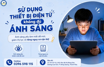 TÁC HẠI KHI DÙNG THIẾT BỊ ĐIỆN TỬ SAI ÁNH SÁNG VÀ NGUYÊN TẮC BẢO VỆ MẮT CHUẨN Y KHOA